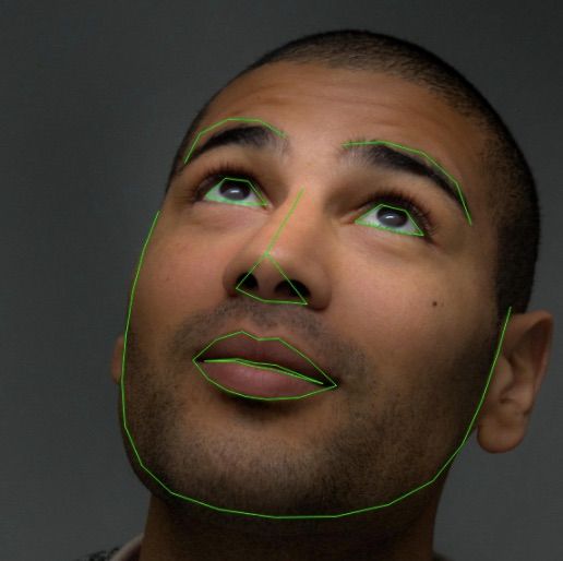 Facial Landmarks example with dlib, OpenCV in the Chrysalis Cloud